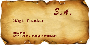 Sági Amadea névjegykártya